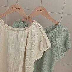ブラウス ワッフルオフショルダーブラウス