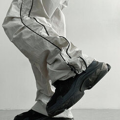 トーメンツーラインシャーリングツーウェイパンツ GRAY