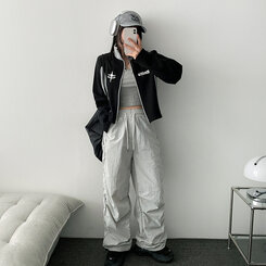 トーメンツーラインシャーリングツーウェイパンツ GRAY