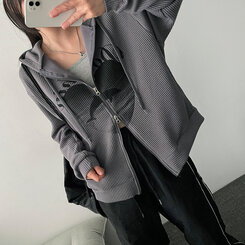 トーメンツーラインシャーリングツーウェイパンツ BLACK