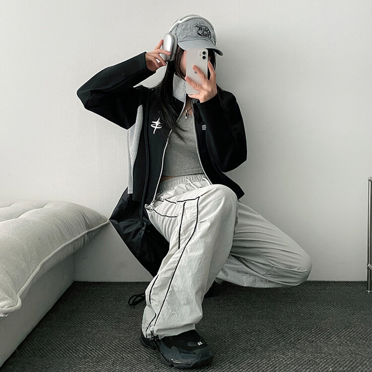 トーメンツーラインシャーリングツーウェイパンツ GRAY