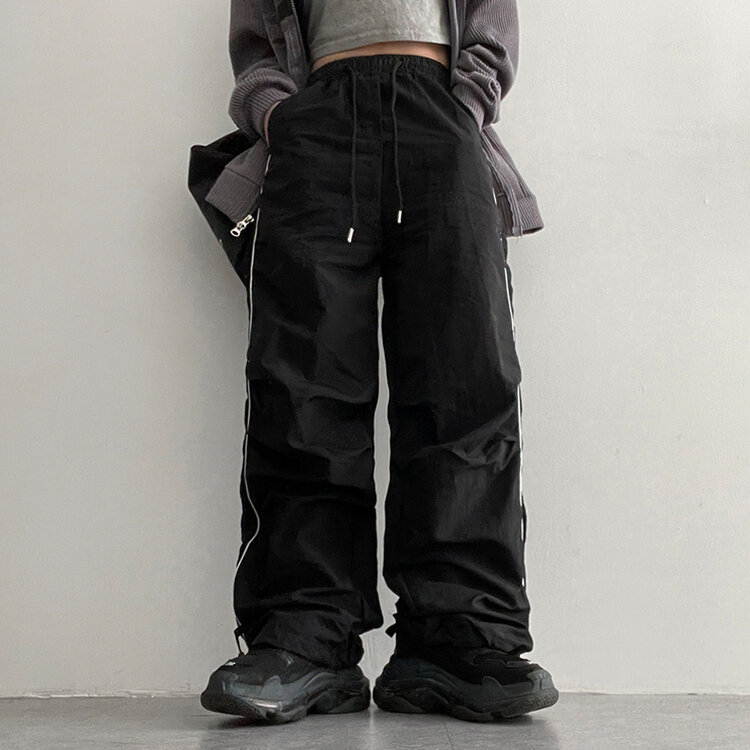 トーメンツーラインシャーリングツーウェイパンツ BLACK