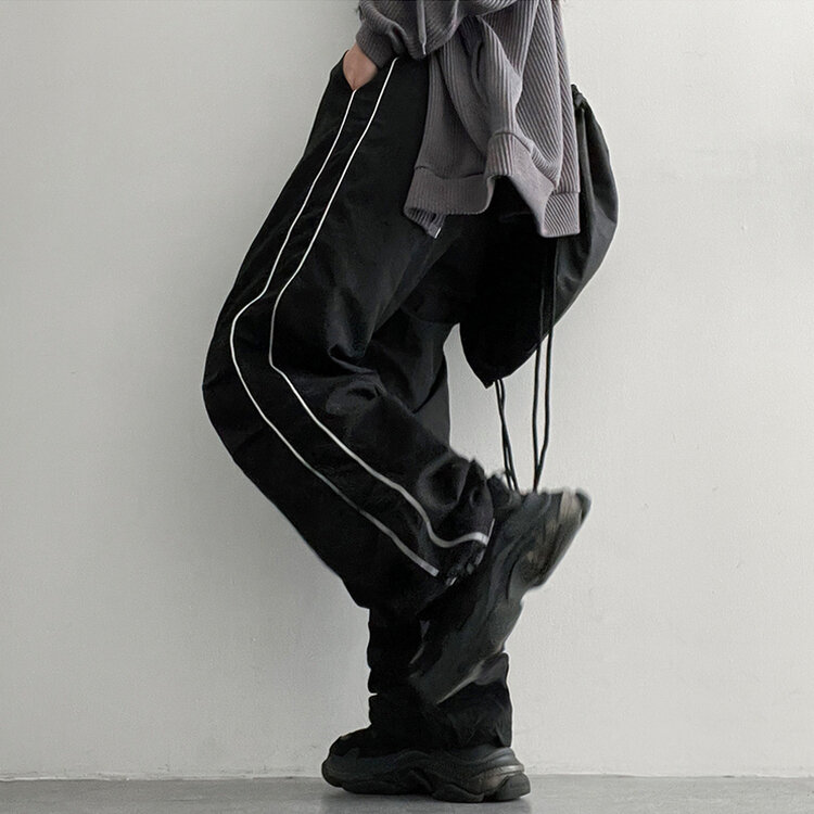 トーメンツーラインシャーリングツーウェイパンツ BLACK