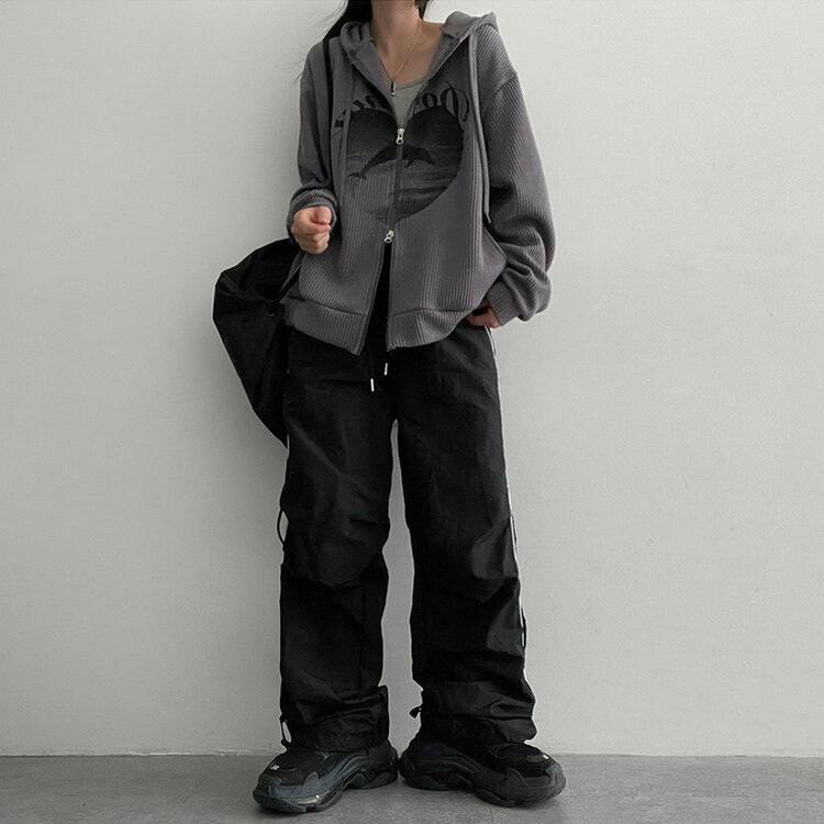 トーメンツーラインシャーリングツーウェイパンツ BLACK