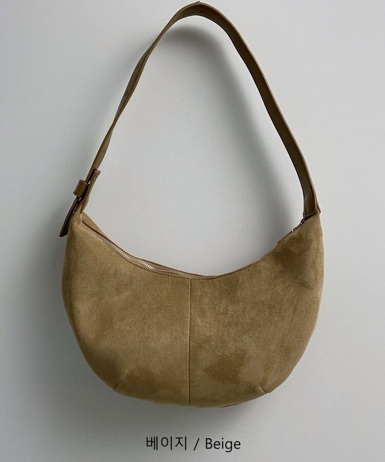 スエードラウンドショルダーバッグ｜バッグ｜韓国ファッション
