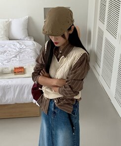 ファッション雑貨 コットンハンチングキャップベレー帽 BEIGE