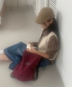ファッション雑貨 コットンハンチングキャップベレー帽 BEIGE