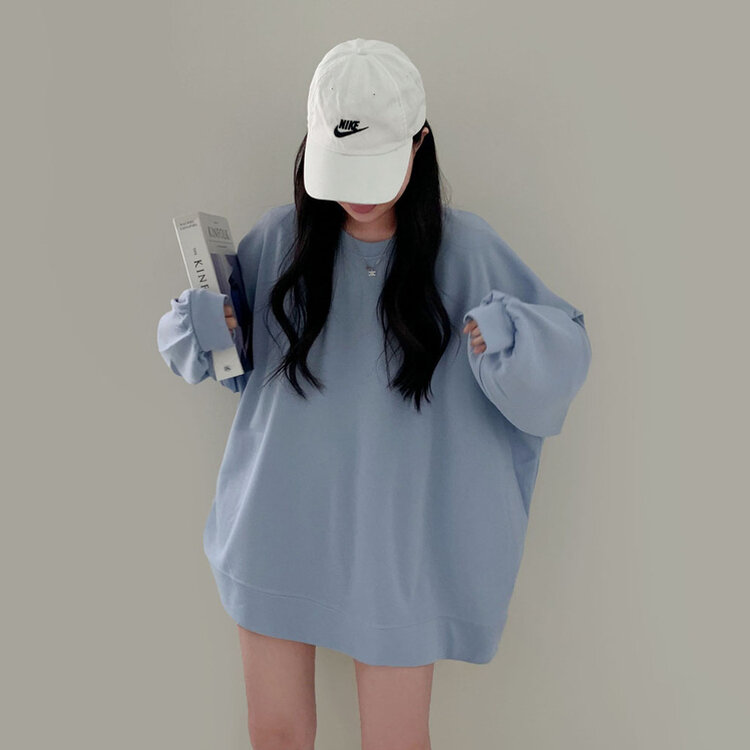 에브리데이 오버핏 무지 소프트 맨투맨 7color 소라