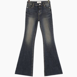 【SHORT/LONG 丈別】ローライズデニムブーツカットパンツ