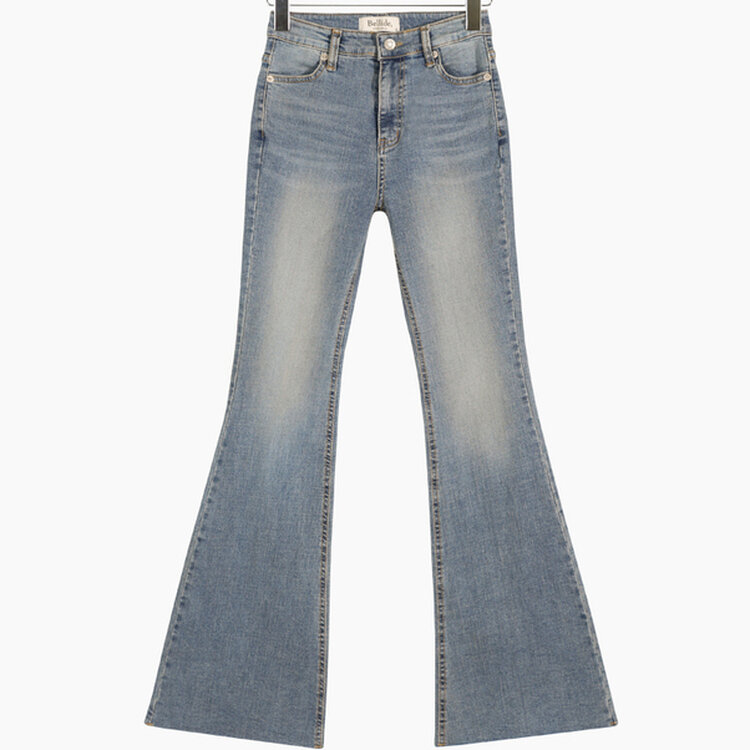 【SHORT/LONG 丈別】ローライズデニムブーツカットパンツ