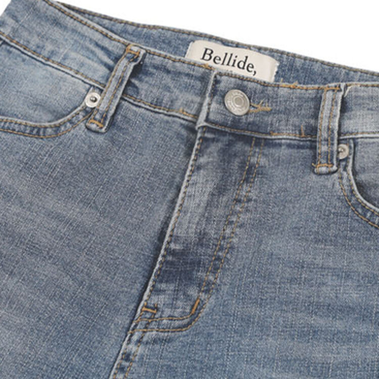 【SHORT/LONG 丈別】ローライズデニムブーツカットパンツ