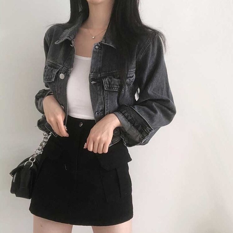 クロップデニムジャケット｜ジャケット｜韓国ファッション通販 SONA