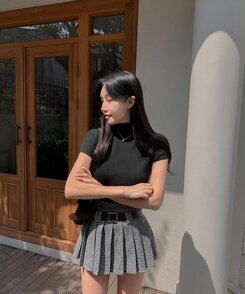 ベルト】チェックプリーツミニスカート｜ミニスカート｜韓国