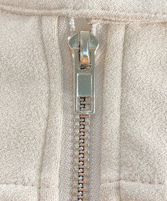 スタンダードポケットスエードセミクロップ長袖ジャケット