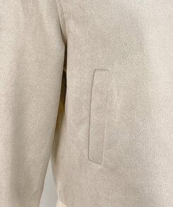 スタンダードポケットスエードセミクロップ長袖ジャケット