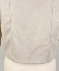 スタンダードポケットスエードセミクロップ長袖ジャケット