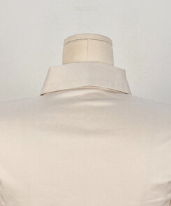 カラーネックスリムフィットクロップブラウスシャツ