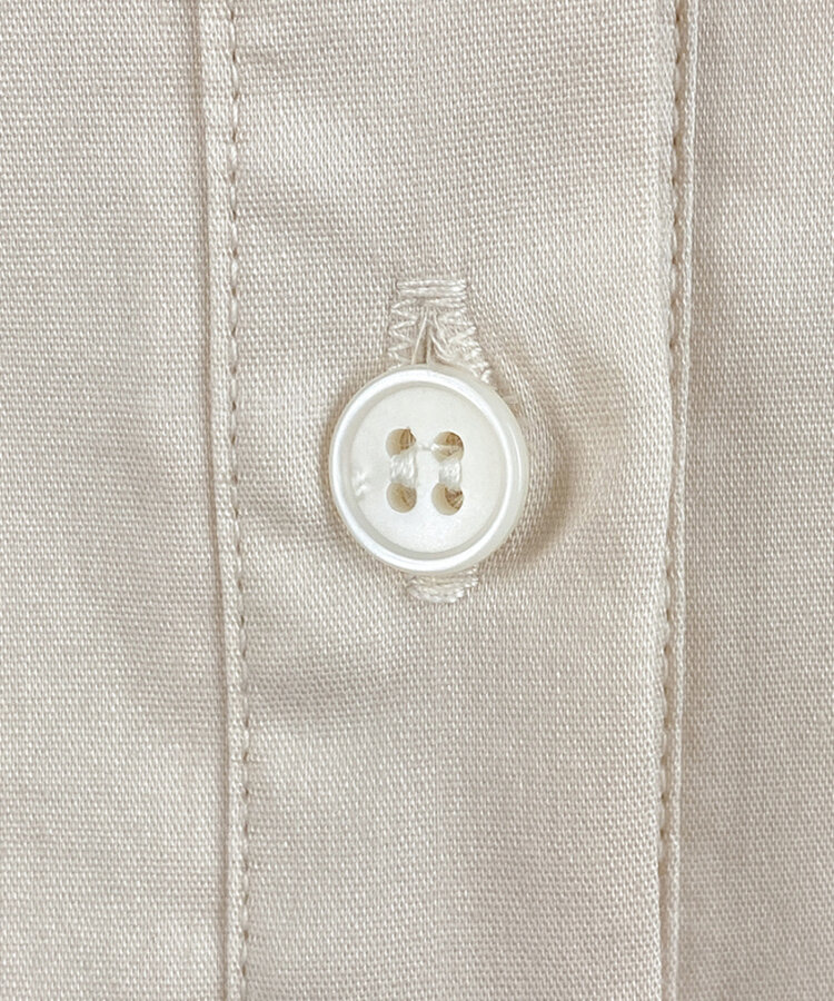 カラーネックスリムフィットクロップブラウスシャツ