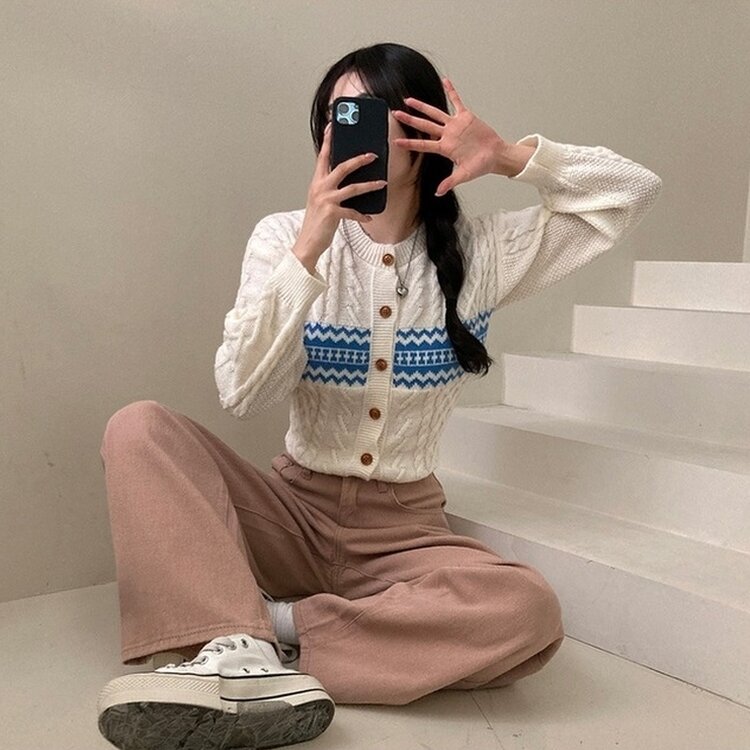 이던 히든밴딩 코튼 와이드 팬츠 핑크