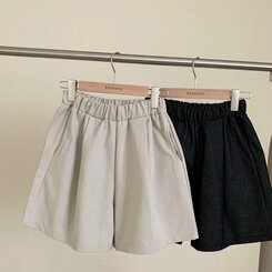ショートパンツ ハイウエストポケットショートパンツ