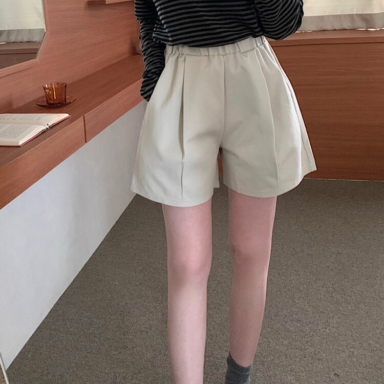 ハイウエストポケットショートパンツ BEIGE