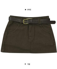 ミニスカート コットンスカートパンツ