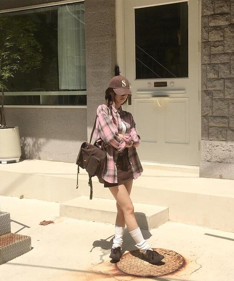 コットンスカートパンツ BROWN
