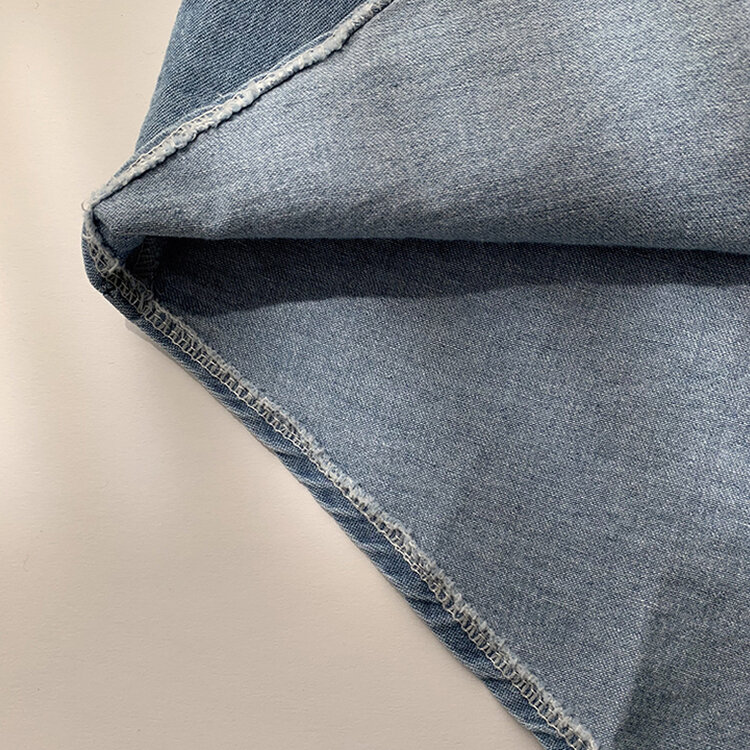 꾸안꾸 종결 오버핏 가을 카라 데님 긴팔 셔츠 루즈핏 무지 Y2K 캐주얼 롱 청남방 3color