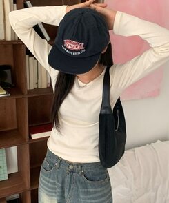 長袖Tシャツ ラウンドネックボートネックレイヤード長袖Tシャツ8色 LIGHT BEIGE