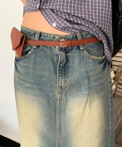 ファッション雑貨 レザーベルトウォレット CAMEL