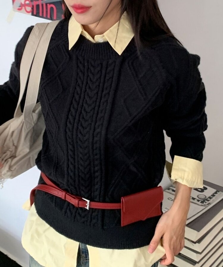 レザーベルトウォレット DARK RED