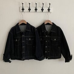 ステッチオーバーフィットデニムジャケット