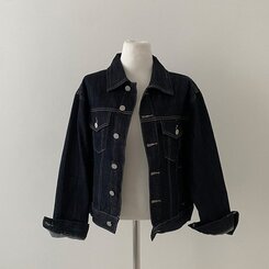 ステッチオーバーフィットデニムジャケット