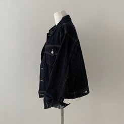 ステッチオーバーフィットデニムジャケット