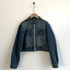 ウォッシングクロップデニムジャケット