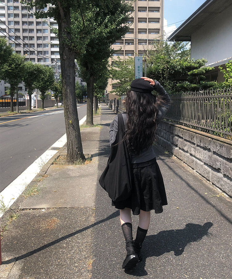 デイリーハンチングキャップ BLACK