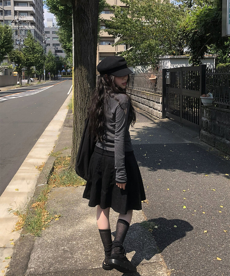 デイリーハンチングキャップ BLACK