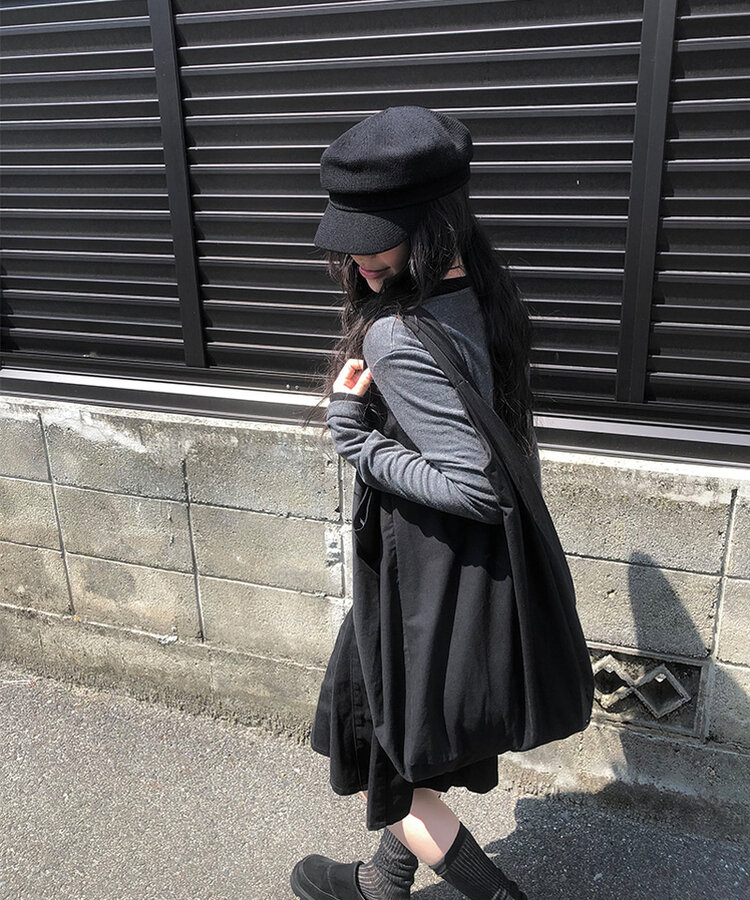 デイリーハンチングキャップ BLACK