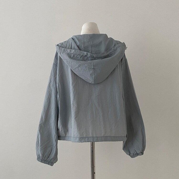 에어즈 윈드브레이커 바스락 스트링 후드 바람막이 자켓