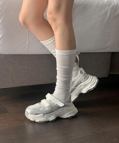 バレエコアリボンニーソックス IVORY