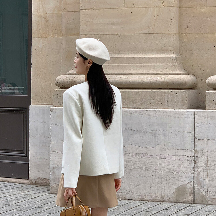 ポケットツイードジャケット CREAM