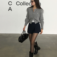 ラウンドペンダントカーディガン6色 GRAY ORIGINAL ver