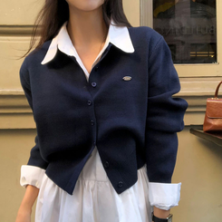 ラウンドペンダントカーディガン6色 NAVY ORIGINAL ver