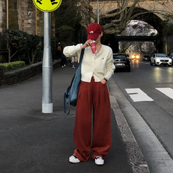 ラウンドペンダントカーディガン6色 IVORY ORIGINAL ver