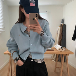 ラウンドペンダントカーディガン6色 POG BLUE ORIGINAL ver