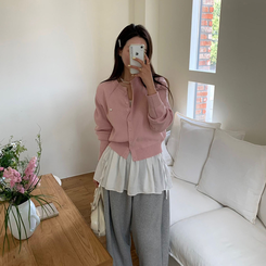 ラウンドペンダントカーディガン6色 PINK ORIGINAL ver