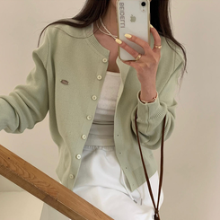 ラウンドペンダントカーディガン6色 GREEN ORIGINAL ver