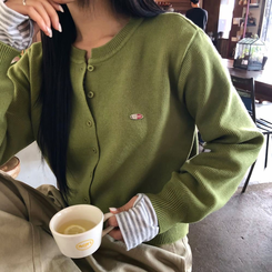 ラウンドペンダントカーディガン6色 OLIVE ORIGINAL ver