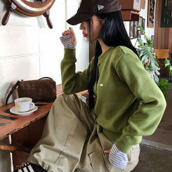 ラウンドペンダントカーディガン6色 OLIVE ORIGINAL ver