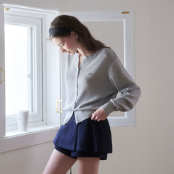 ラウンドペンダントカーディガン6色 GREY SUMMER ver